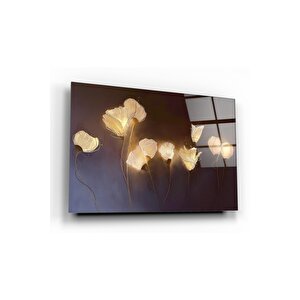 Ateş Çiçekleri Cam Tablo 50x70 cm