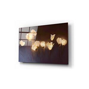 Ateş Çiçekleri Cam Tablo 50x70 cm