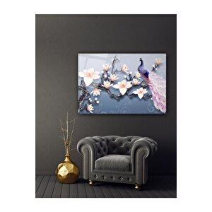 Çiçekler Cam Tablo 70x110 cm