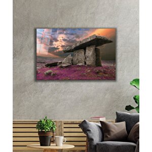 Mor Manzara Cam Tablo Purple View 90x60 cm