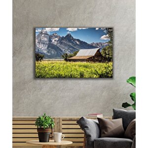 Ev Manzara Cam Tablo Home Nature 36x23 cm