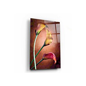 Çiçek Cam Tablo 50x70 cm