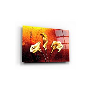 Çiçek Cam Tablo 50x70 cm