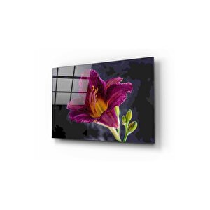 Çiçek Cam Tablo 50x70 cm