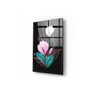 Çiçek Cam Tablo 50x70 cm