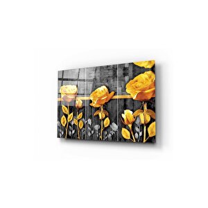 Çiçek Cam Tablo 50x70 cm