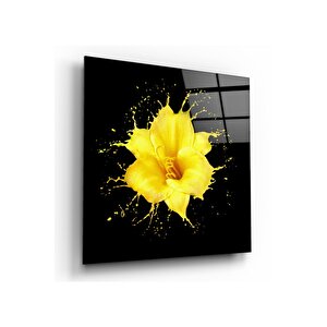 Çiçek Cam Tablo 50x50 cm