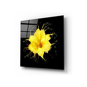 Çiçek Cam Tablo 50x50 cm