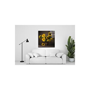 Çiçek Cam Tablo 50x50 cm