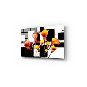 Çiçek Cam Tablo 50x70 cm