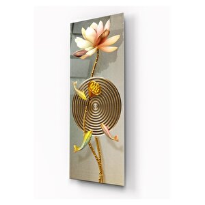 Çiçek Cam Tablo 35x90 cm