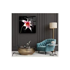 Çiçek Cam Tablo 30x30 cm