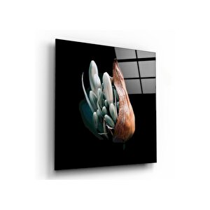 Çiçek Cam Tablo 50x50 cm