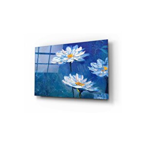 Çiçek Cam Tablo 60x90 cm