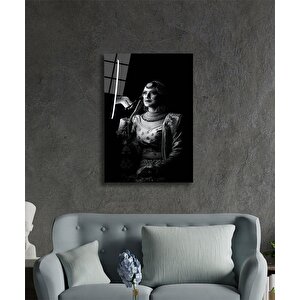 Hintli Kadın Makyaj Cam Tablo 50x70 cm