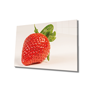 Çilek Cam Tablo Strawberry 50x70 cm