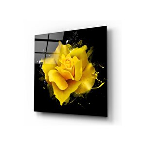 Çiçek Cam Tablo 50x50 cm