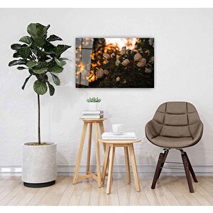 Çiçek Cam Tablo 50x70 cm