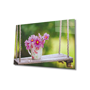 Salıncak Pembe Çiçek Swing Pink Flower 90x60 cm