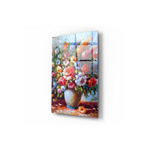 Çiçek Cam Tablo 60x90 cm