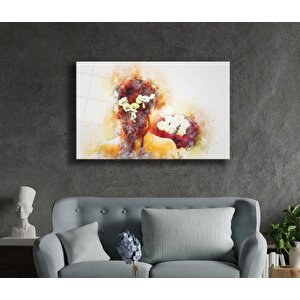 Çiçekli Kadın 90x60 cm