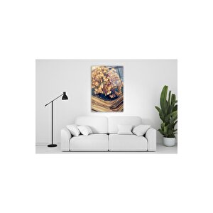 Çiçek Cam Tablo 50x70 cm