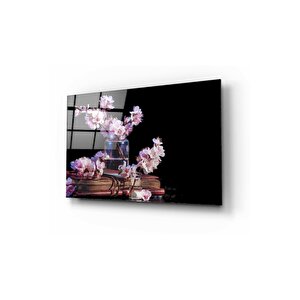 Çiçek Cam Tablo 60x90 cm