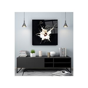 Çiçek Cam Tablo 100x100 cm