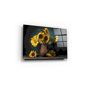 Çiçek Cam Tablo 60x90 cm