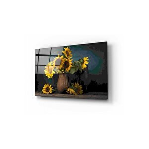 Çiçek Cam Tablo 50x70 cm