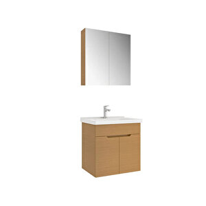 Kale Stora 65 Cm Teak Banyo Dolabı Takımı