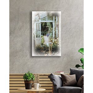 Eski Tahta Kapı Cam Tablo 50x70 cm