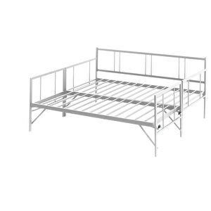 Forte Yavrulu Daybed Tek-çift Kişilik Metal Karyola+yatak Seti - Beyaz