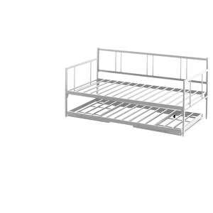 Forte Yavrulu Daybed Tek-çift Kişilik Metal Karyola+yatak Seti - Beyaz