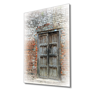 Eski Kapı Cam Tablo 50x70 cm