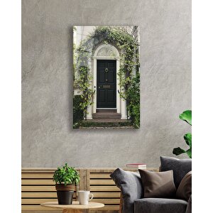 Yeşil Beyaz Kapı Görselli 50x70 cm
