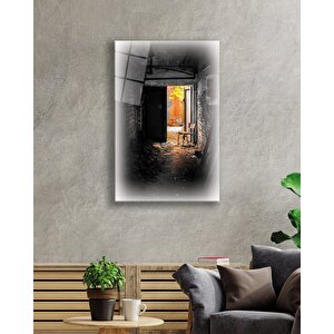 Eski Kapı Cam Tablo 50x70 cm