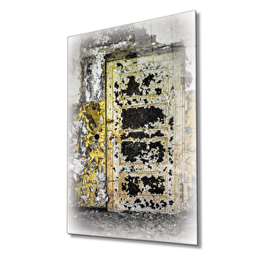 Eski Kapı Cam Tablo 90x60 cm