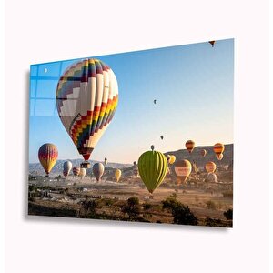 Uçan Balonlar Cam Tablo 50x70 cm