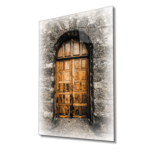 Eski Kapı Cam Tablo 50x70 cm