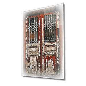 Eski Kapı Cam Tablo 50x70 cm