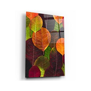 Yapraklar Cam Tablo 50x70 cm