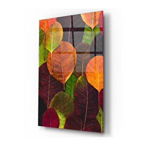 Yapraklar Cam Tablo 50x70 cm