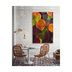Yapraklar Cam Tablo 50x70 cm