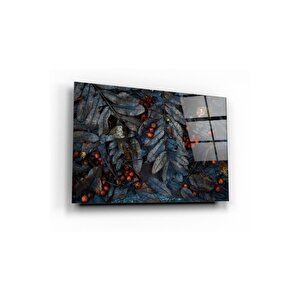Yapraklar Cam Tablo 50x70 cm