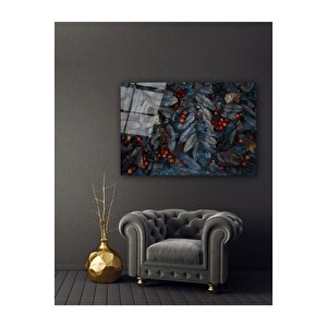 Yapraklar Cam Tablo 60x90 cm