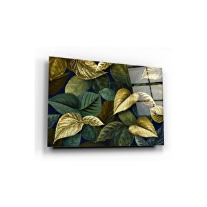 Yapraklar Cam Tablo 50x70 cm