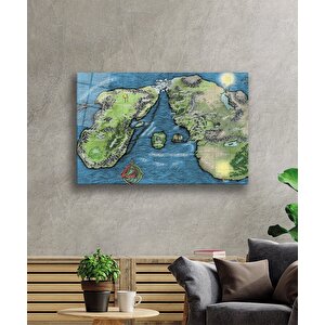 Harita Cam Tablo Map 36x23 cm
