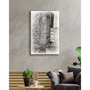 Eski Tahta Kapı Cam Tablo 36x23 cm