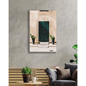 Yeşil Ahşap Kapı Green Wooden Door Table 110x70 cm
